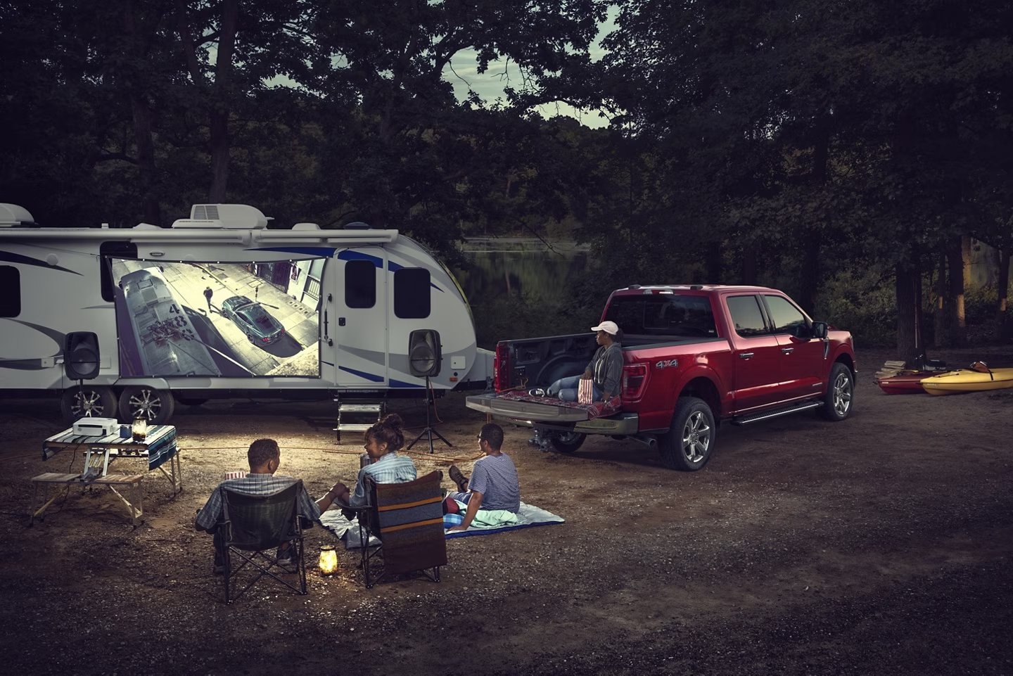 Le Ford F-150 en camping.