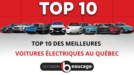 Top 10 des meilleures voitures électriques au Québec